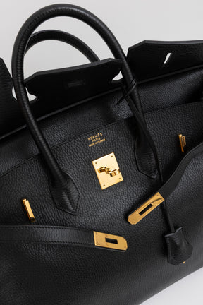 Birkin 35 in Black Ardennes Leather with Gold Hardware