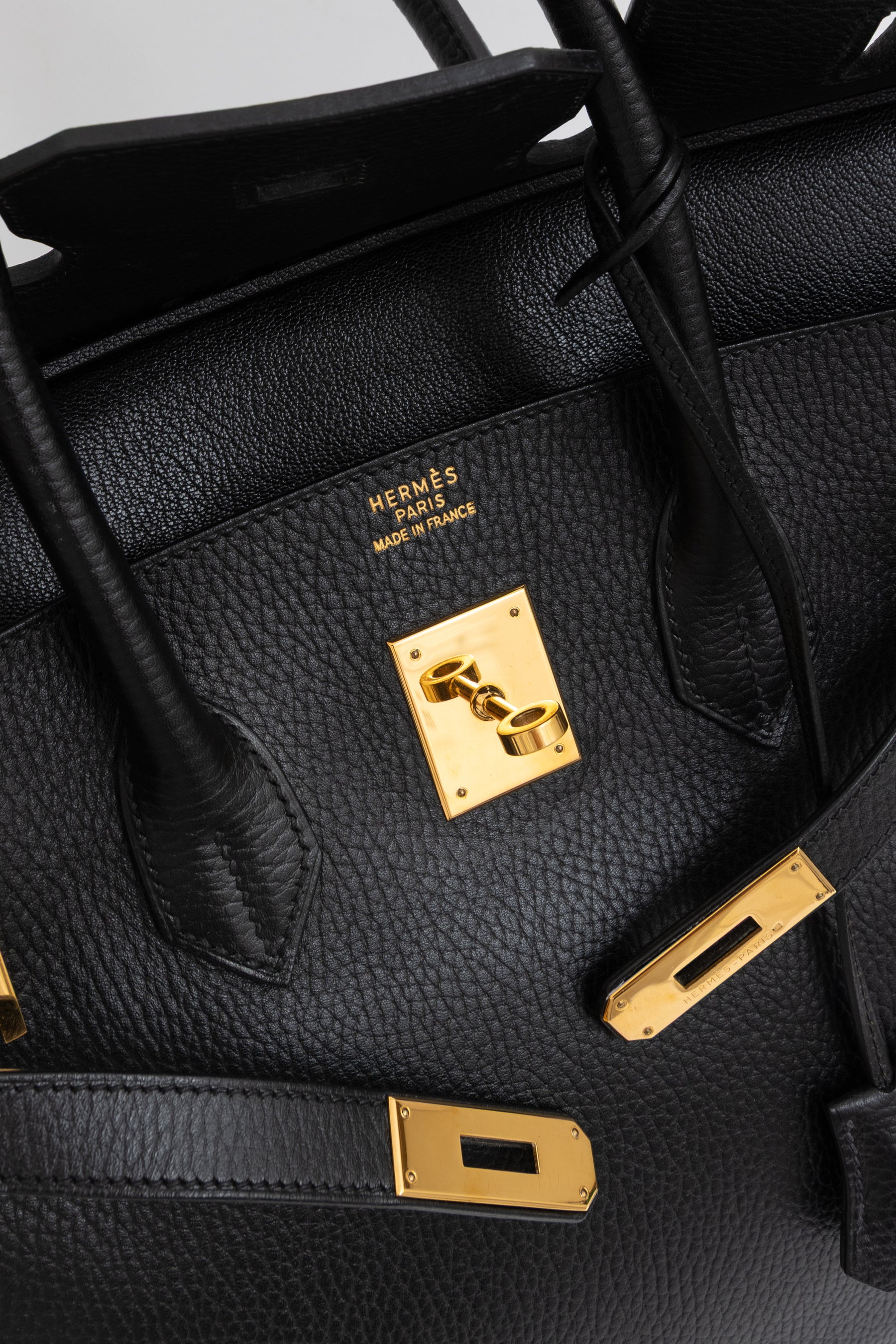 Birkin 35 in Black Ardennes Leather with Gold Hardware