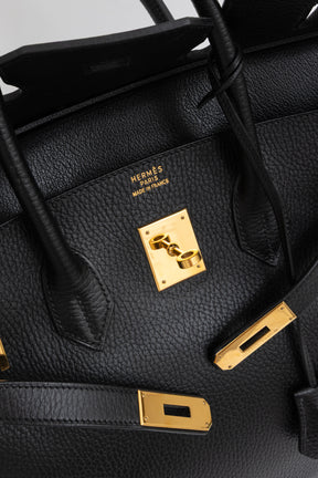 Birkin 35 in Black Ardennes Leather with Gold Hardware