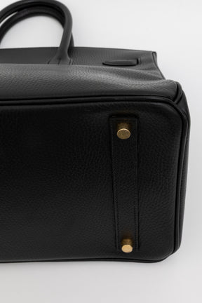 Birkin 35 in Black Ardennes Leather with Gold Hardware