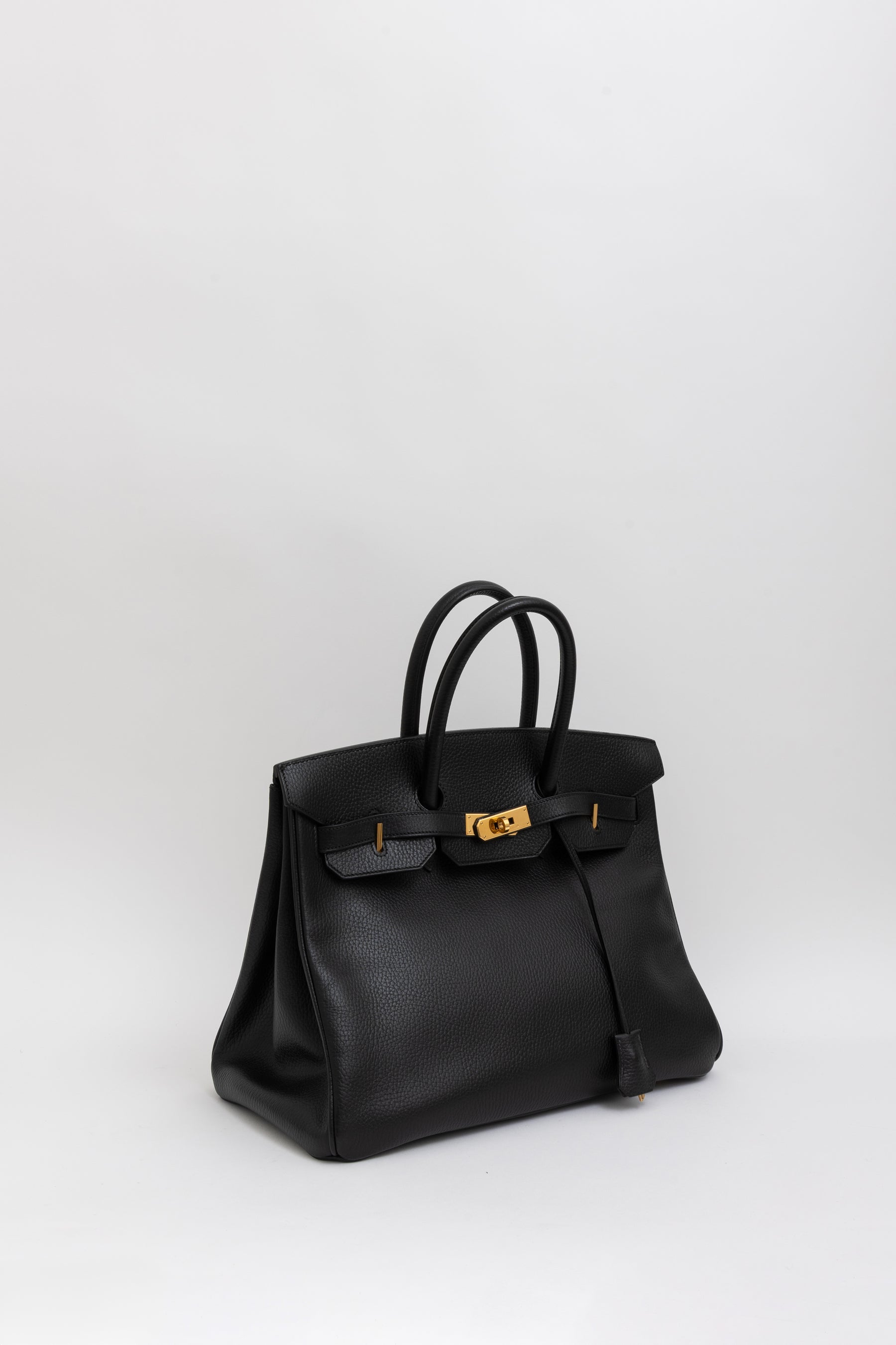 Birkin 35 in Black Ardennes Leather with Gold Hardware