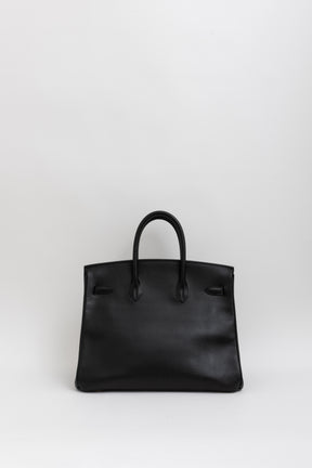 Birkin 35 in Black Ardennes Leather with Gold Hardware
