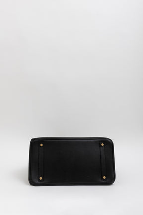 Birkin 35 in Black Ardennes Leather with Gold Hardware