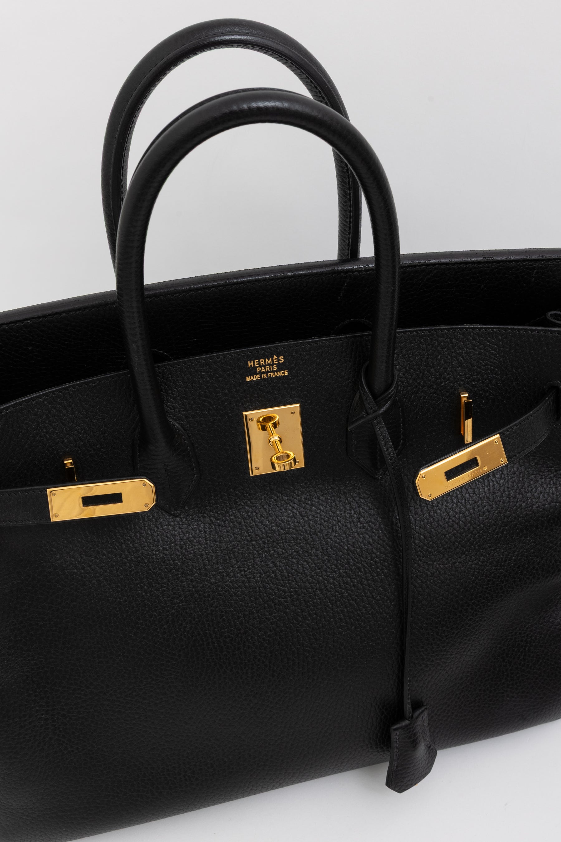 Birkin 35 in Black Ardennes Leather with Gold Hardware