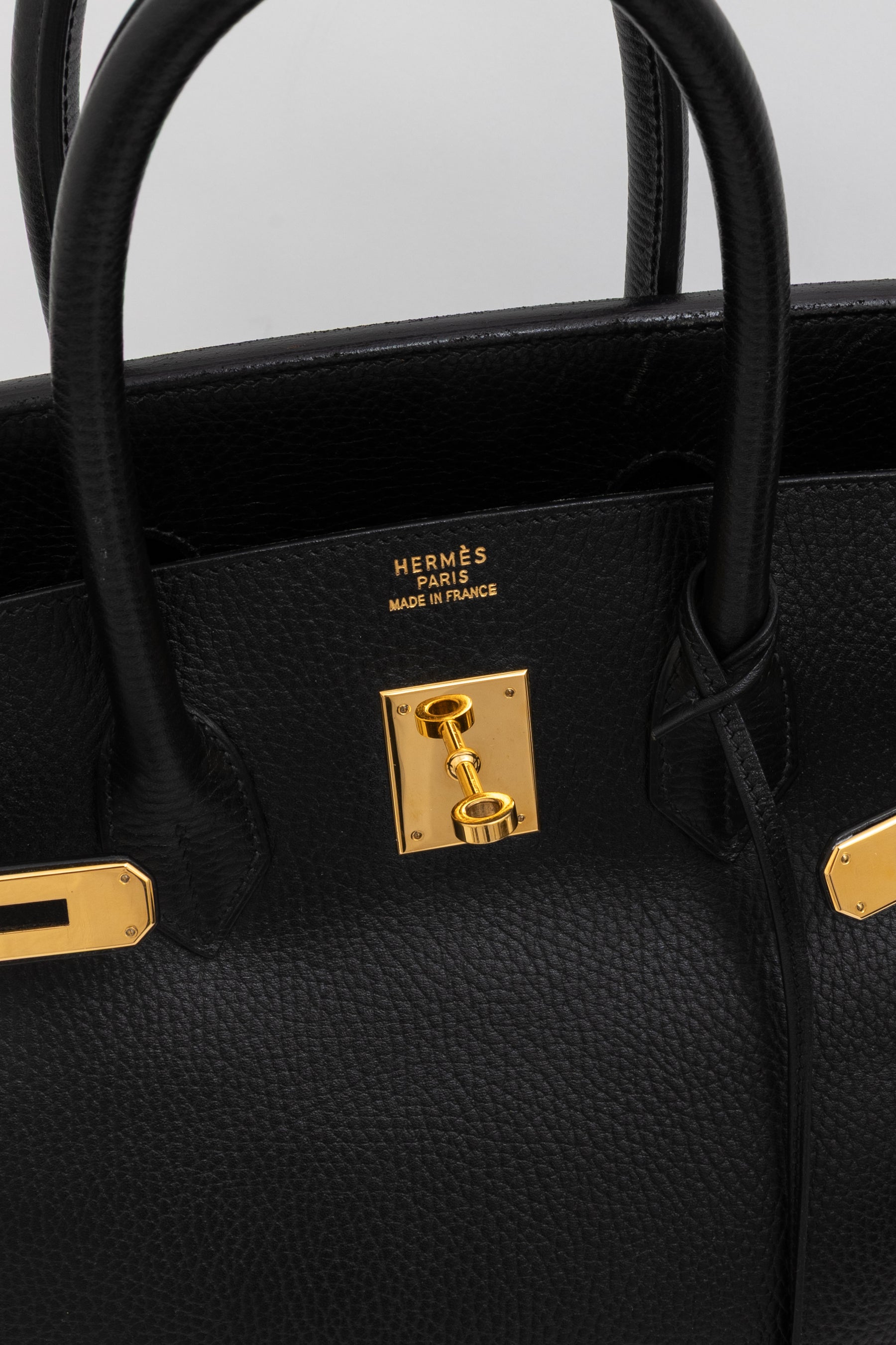 Birkin 35 in Black Ardennes Leather with Gold Hardware