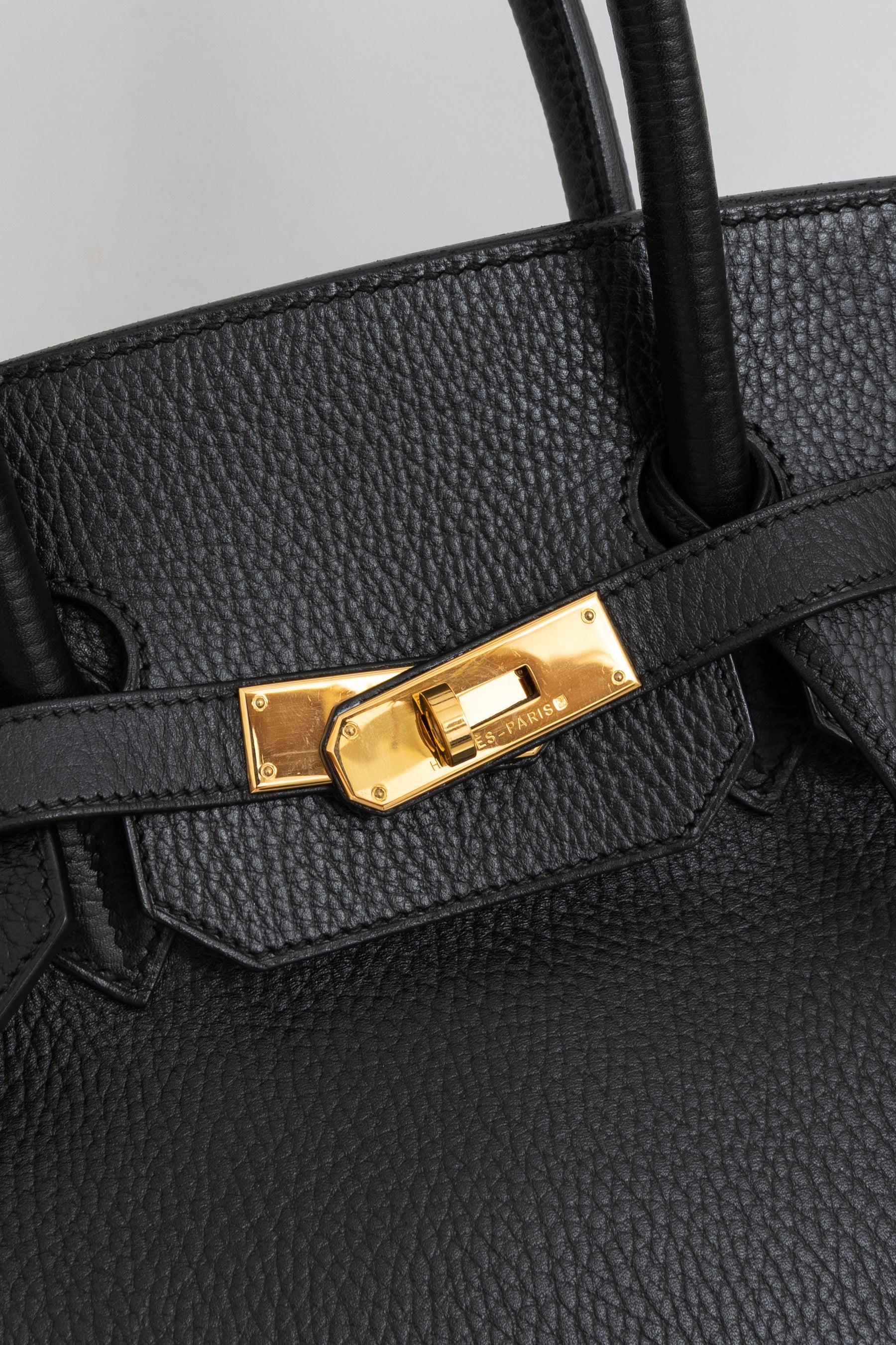 Birkin 35 in Black Ardennes Leather with Gold Hardware