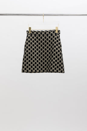 GG Monogram Logo Mini Skirt