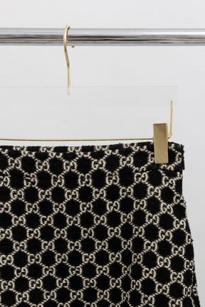 GG Monogram Logo Mini Skirt