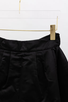 Pleated Flared Mini Skirt