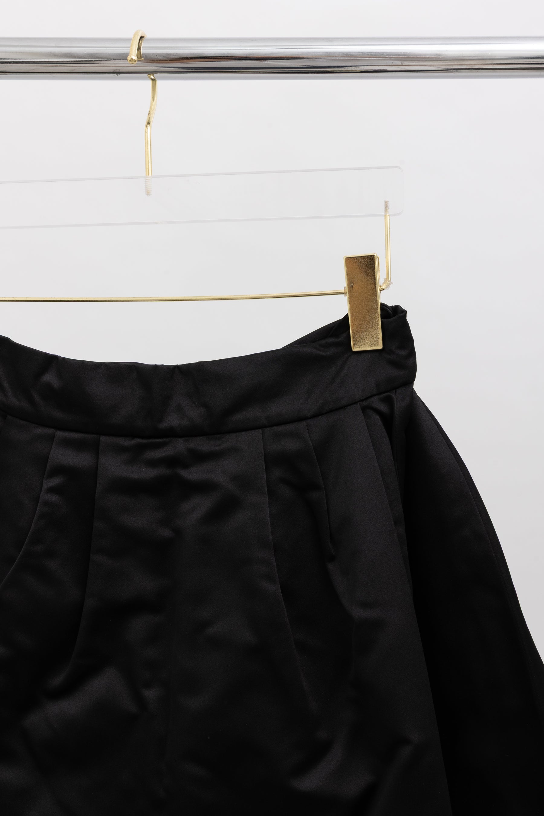 Pleated Flared Mini Skirt