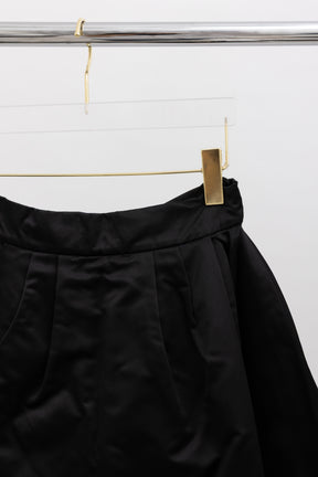 Pleated Flared Mini Skirt