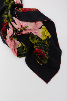 Poinsettia Carré Scarf