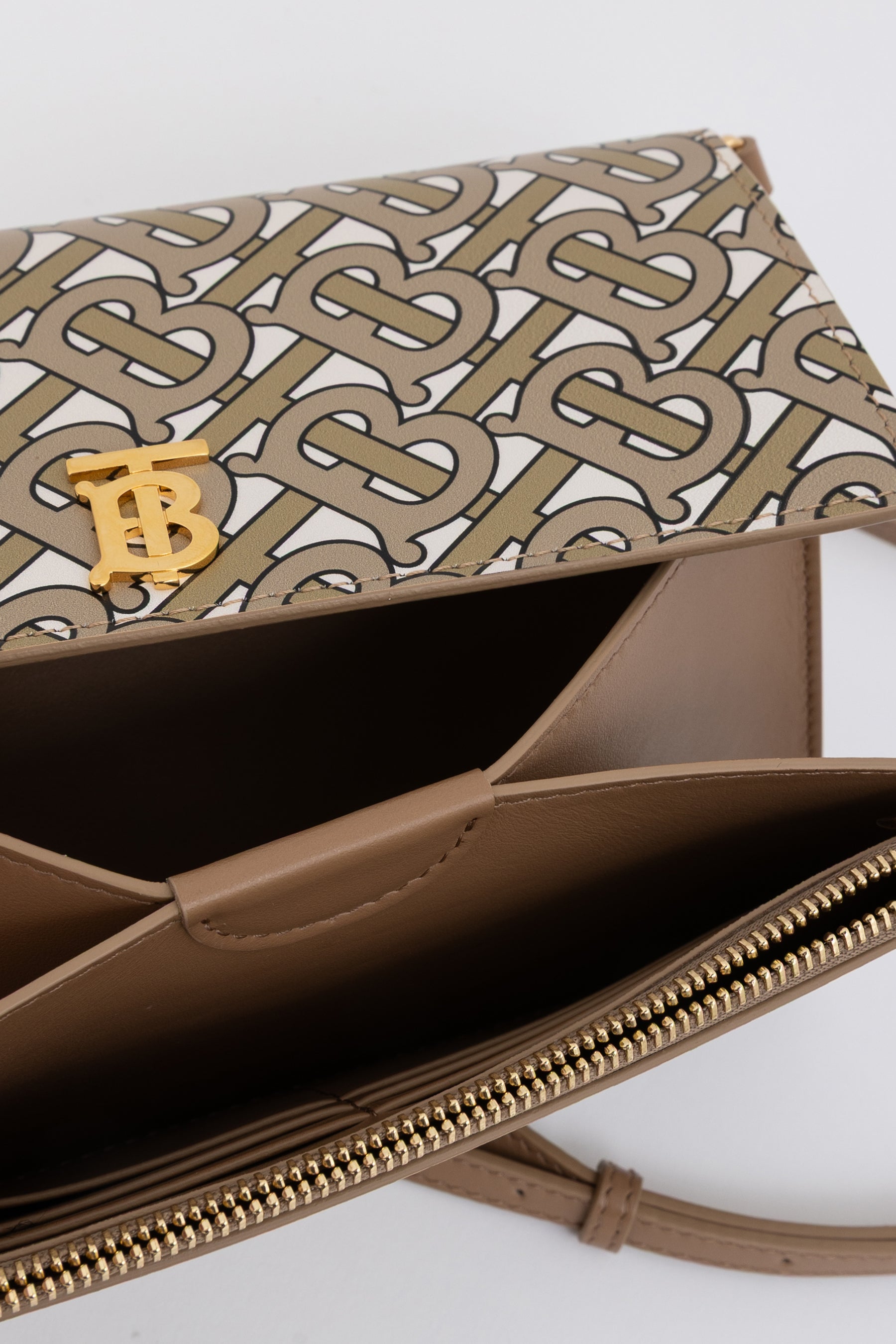 Hazelmere TB Monogram Crossbody Wallet