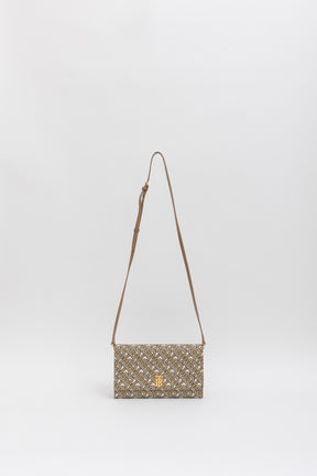 Hazelmere TB Monogram Crossbody Wallet