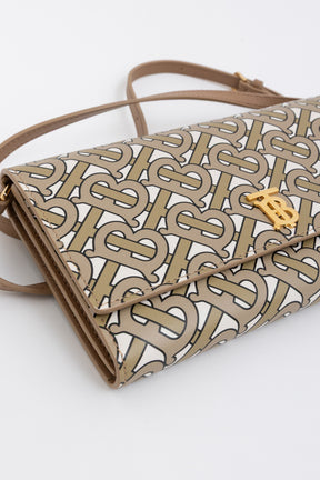 Hazelmere TB Monogram Crossbody Wallet