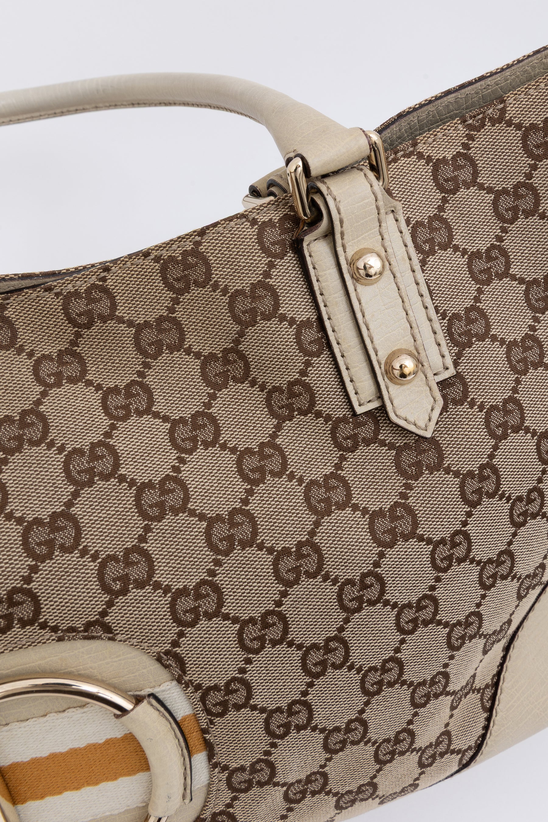 GG Canvas Hasler Horsebit Tote