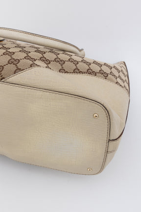 GG Canvas Hasler Horsebit Tote