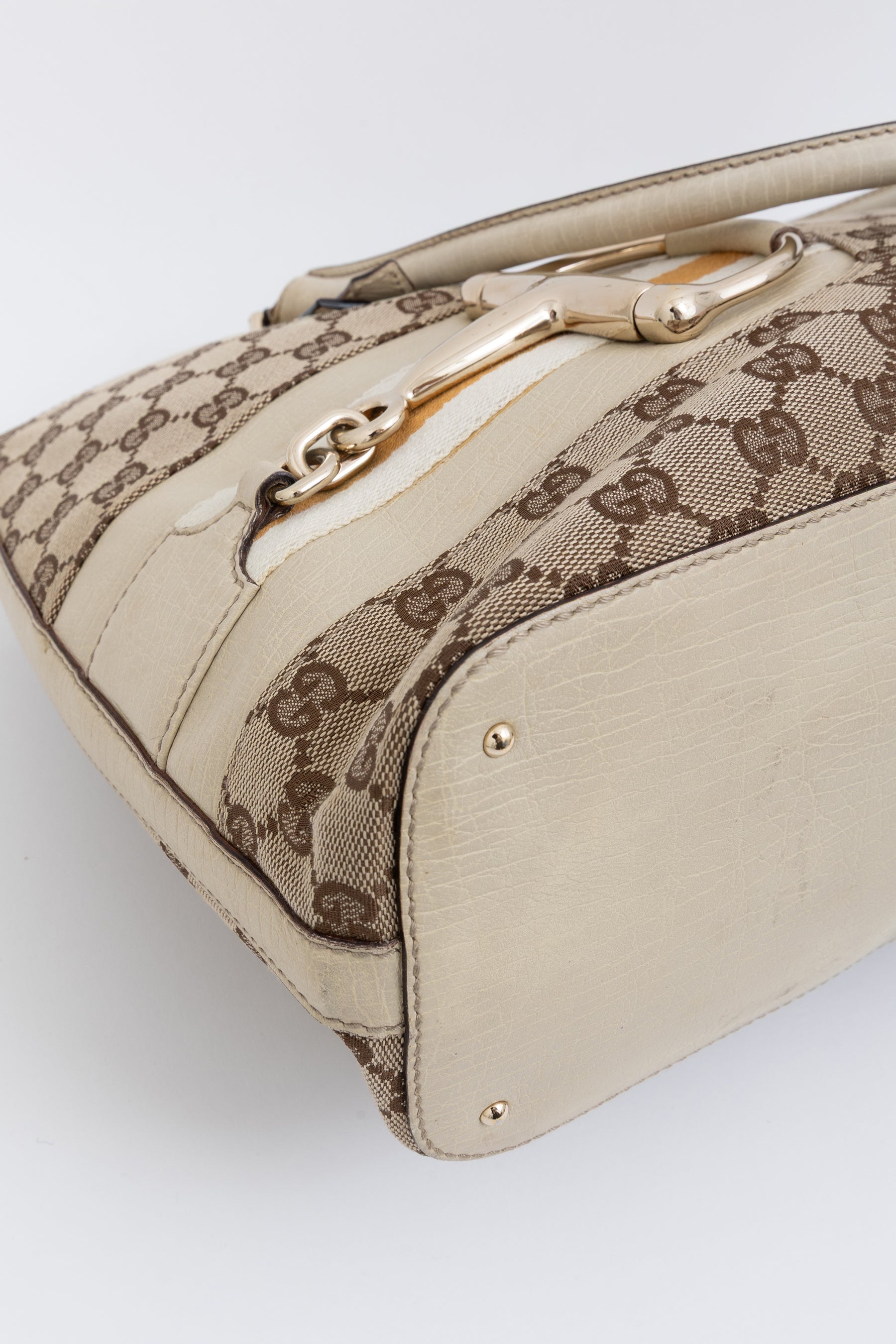 GG Canvas Hasler Horsebit Tote