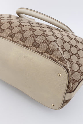 GG Canvas Hasler Horsebit Tote