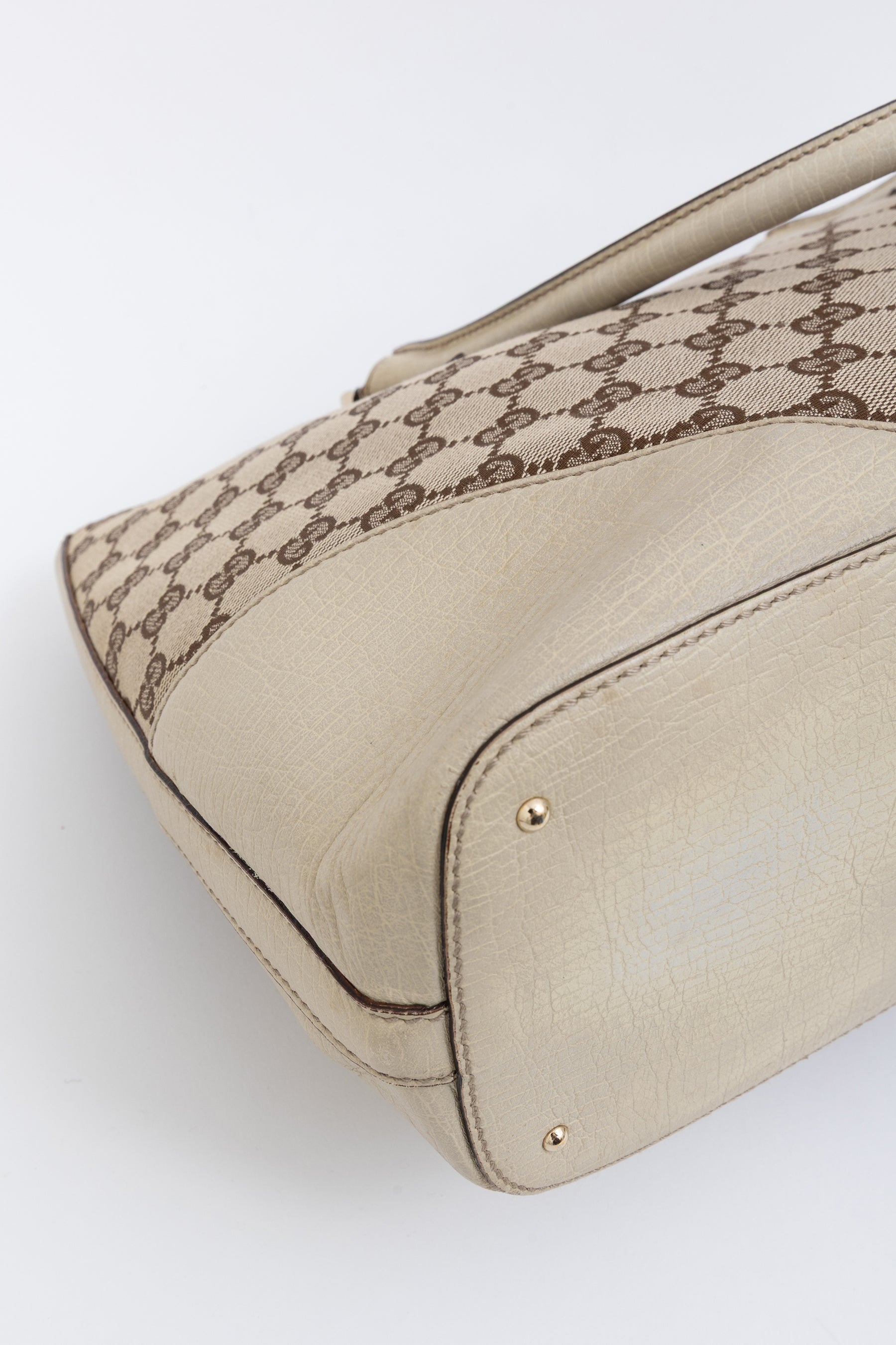 GG Canvas Hasler Horsebit Tote
