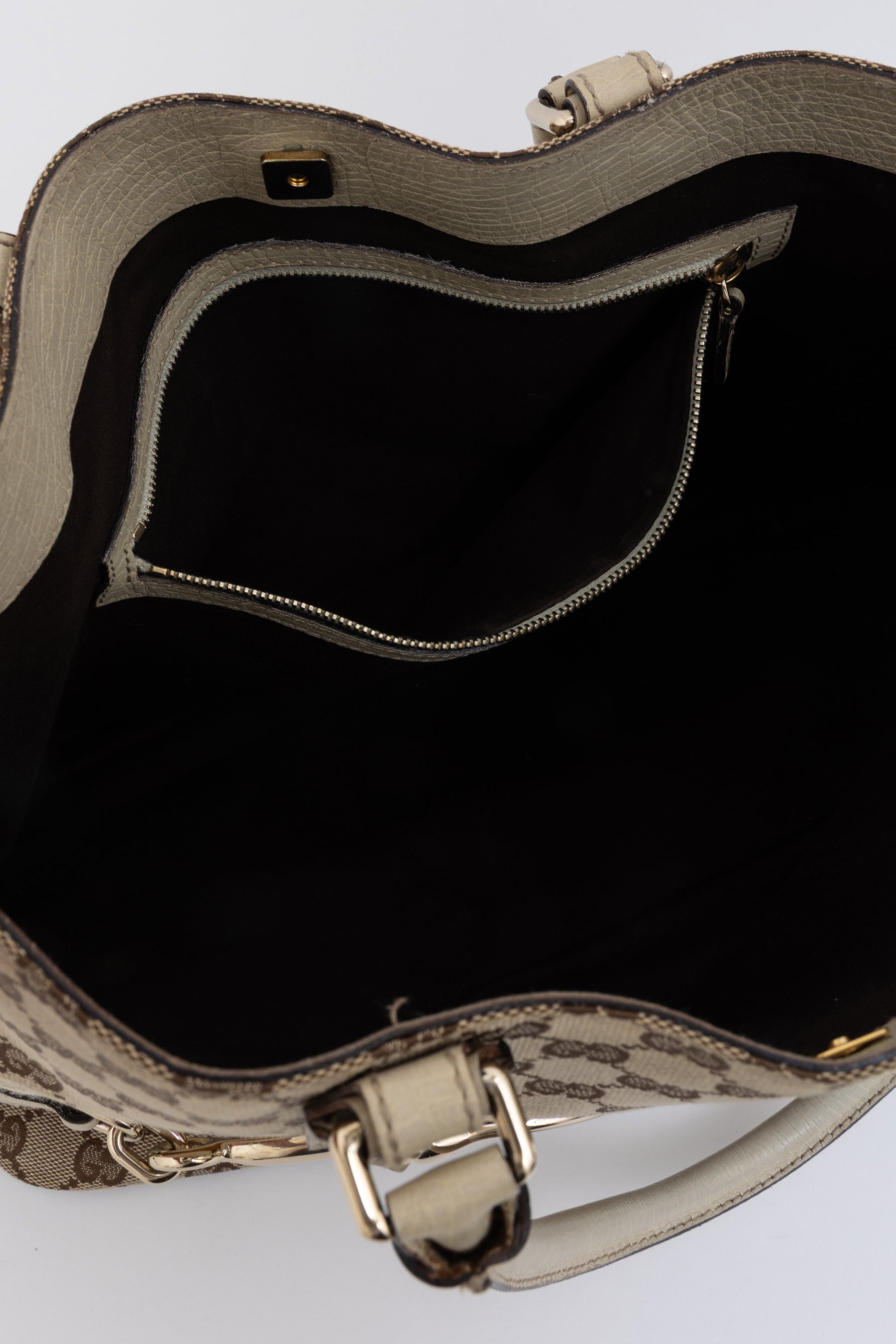 GG Canvas Hasler Horsebit Tote