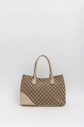 GG Canvas Hasler Horsebit Tote