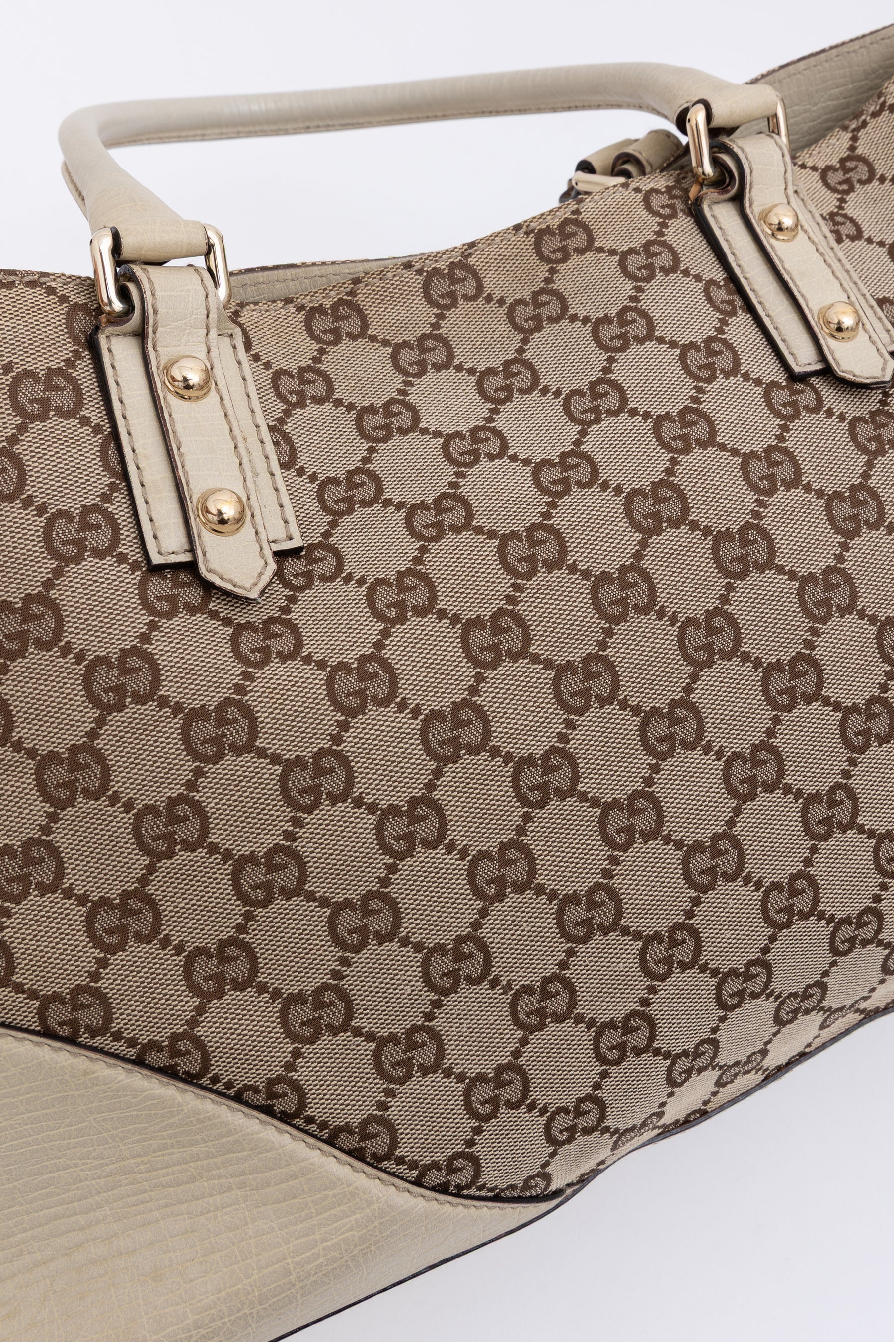GG Canvas Hasler Horsebit Tote