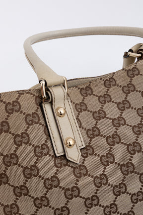 GG Canvas Hasler Horsebit Tote
