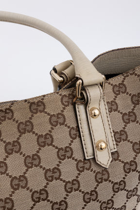 GG Canvas Hasler Horsebit Tote