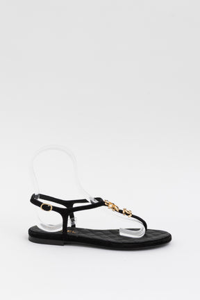 Quilted Floral Strappy Sandals