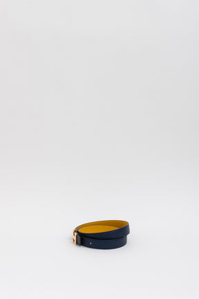 H Belt Buckle & Reversible Leather Strap