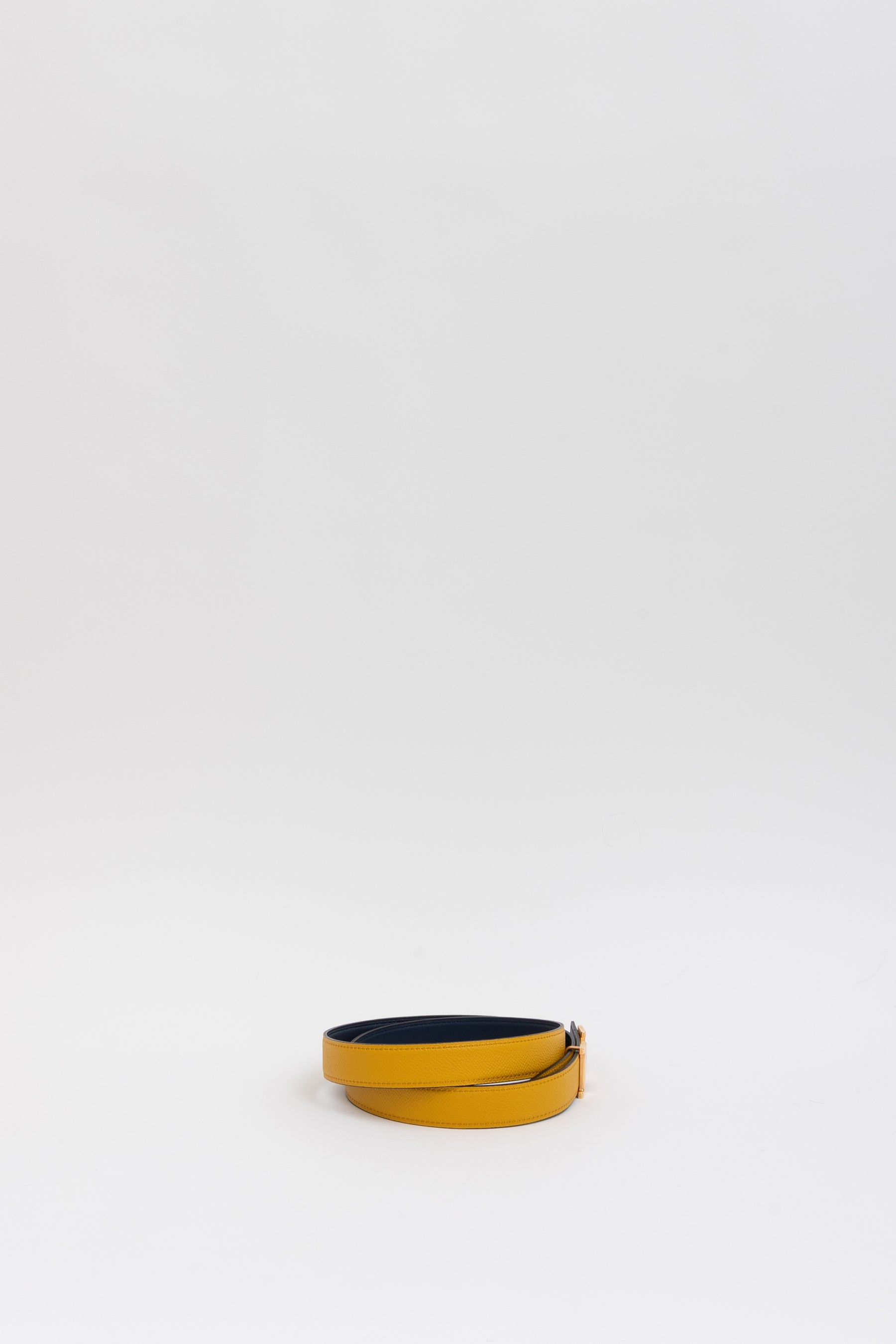 H Belt Buckle & Reversible Leather Strap
