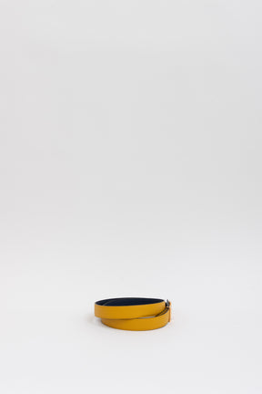 H Belt Buckle & Reversible Leather Strap