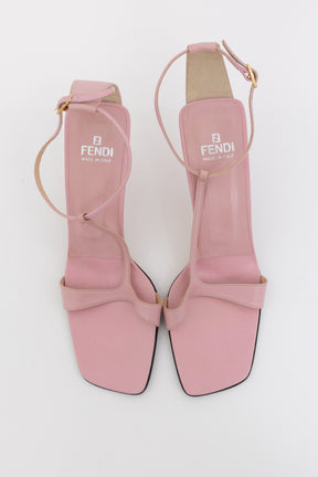 Fendi T Bar Strappy Sandals