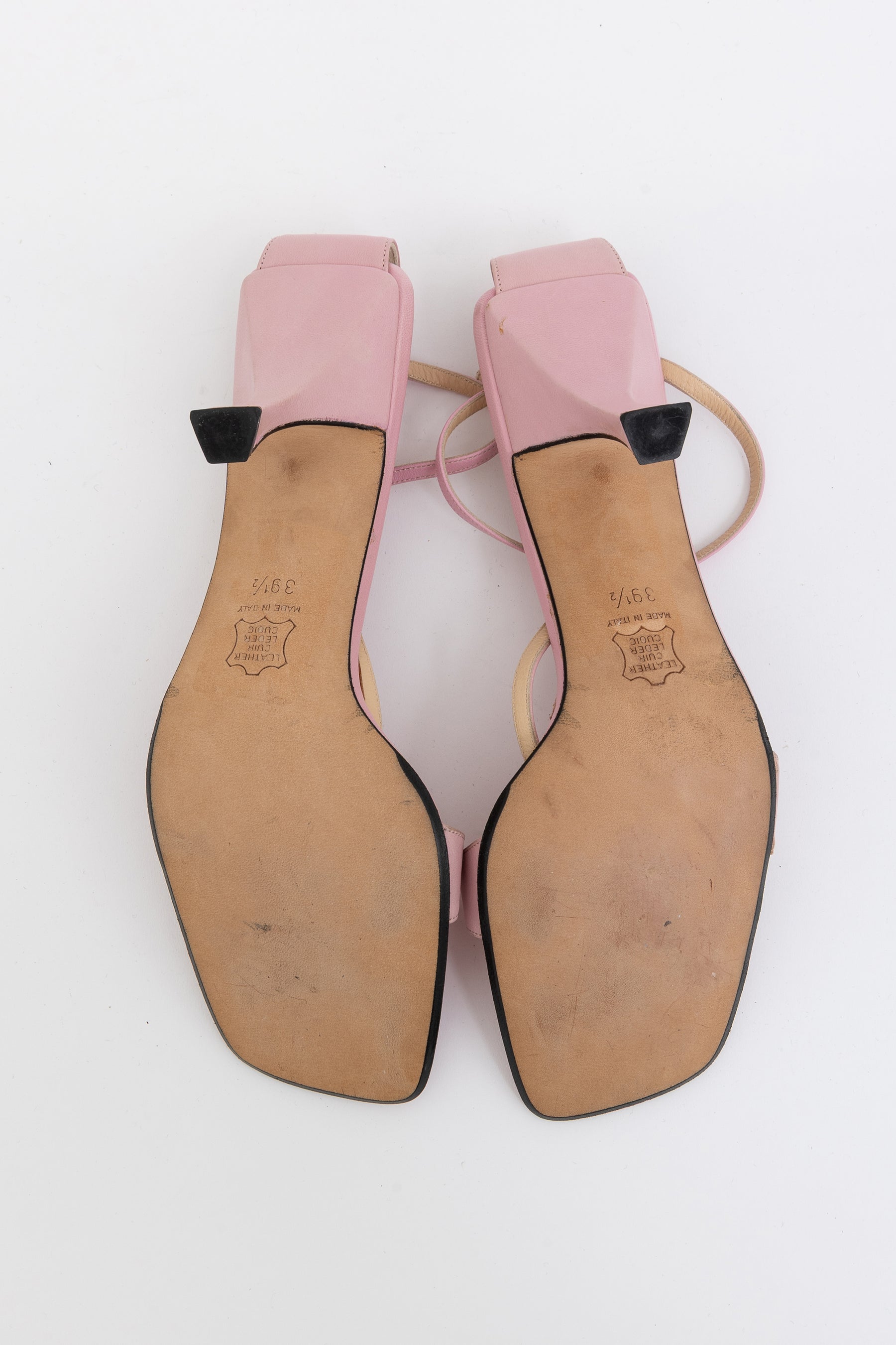 Fendi T Bar Strappy Sandals