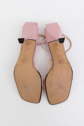 Fendi T Bar Strappy Sandals