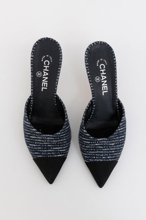 Tweed Mules