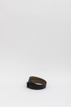 H Belt Buckle & Reversible Leather Strap