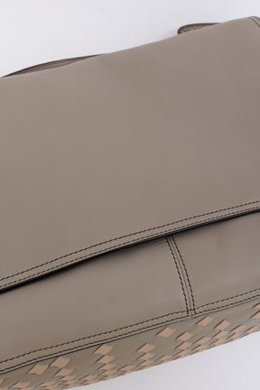 Studded Intrecciato Shoulder Bag