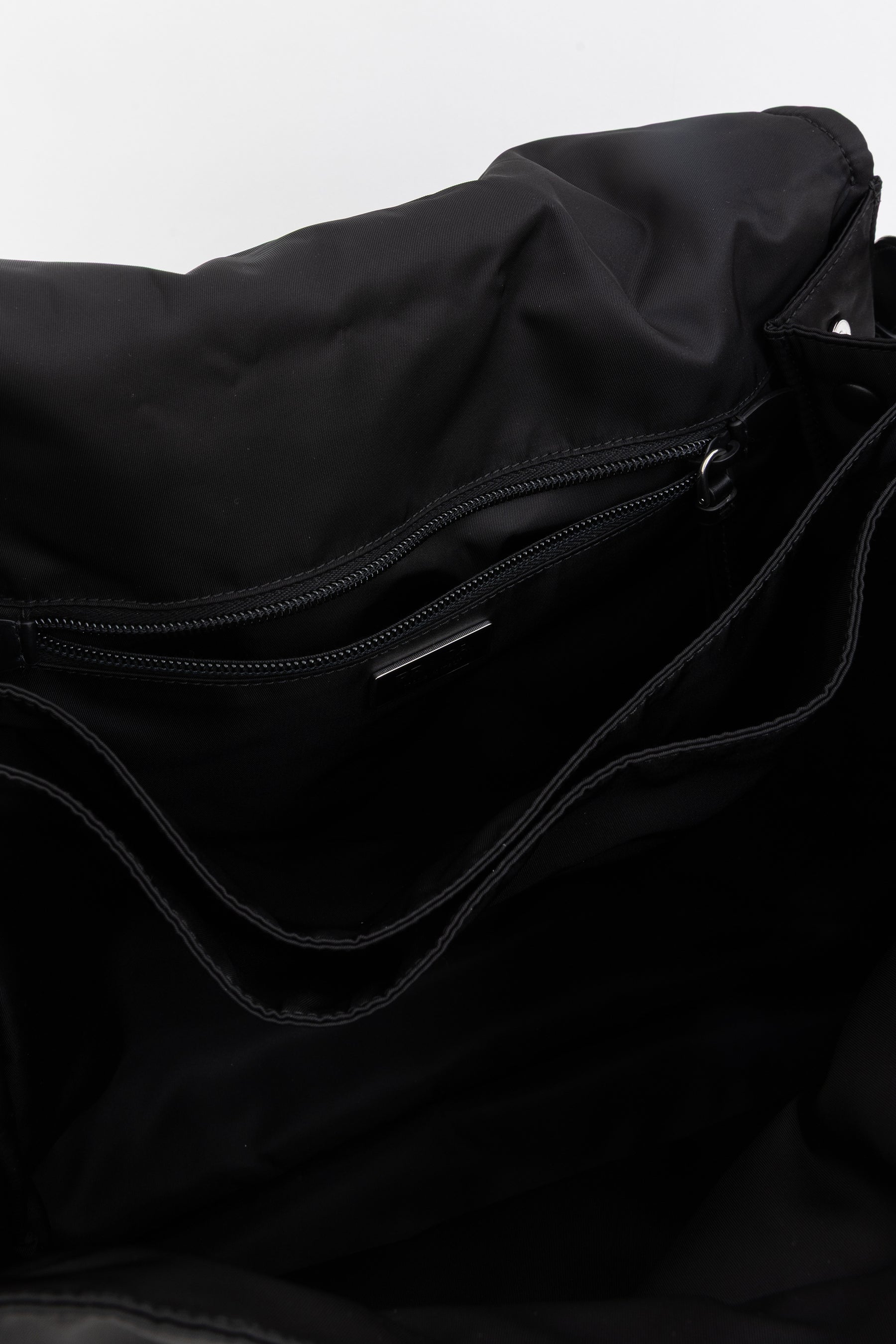 Traveller Large Padded Re-Nylon Shoulder Bag