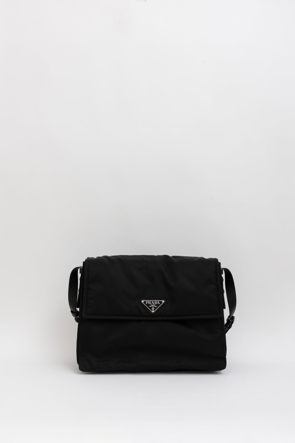 Traveller Large Padded Re-Nylon Shoulder Bag