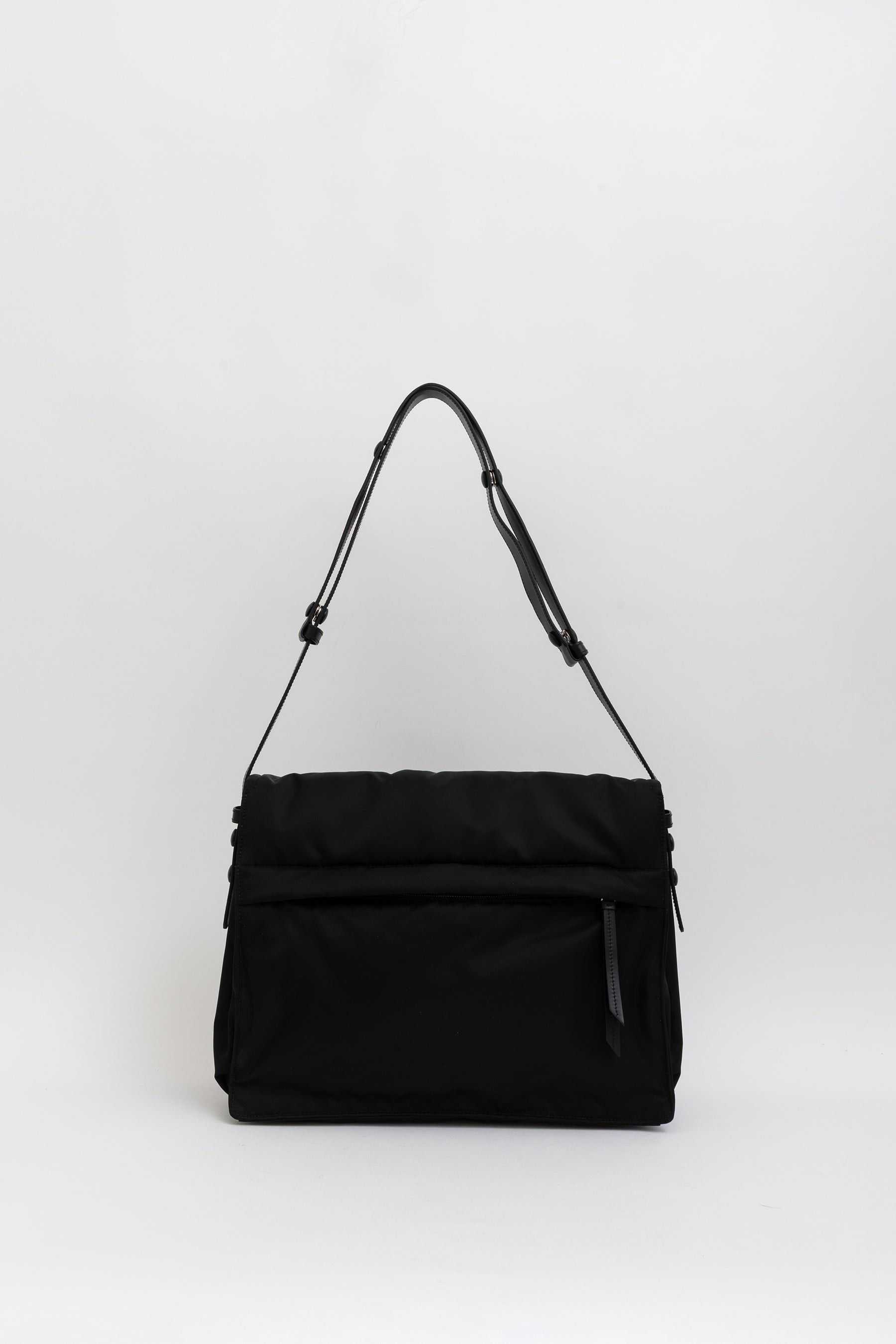 Traveller Large Padded Re-Nylon Shoulder Bag