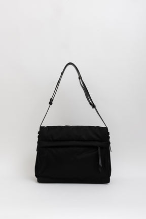 Traveller Large Padded Re-Nylon Shoulder Bag