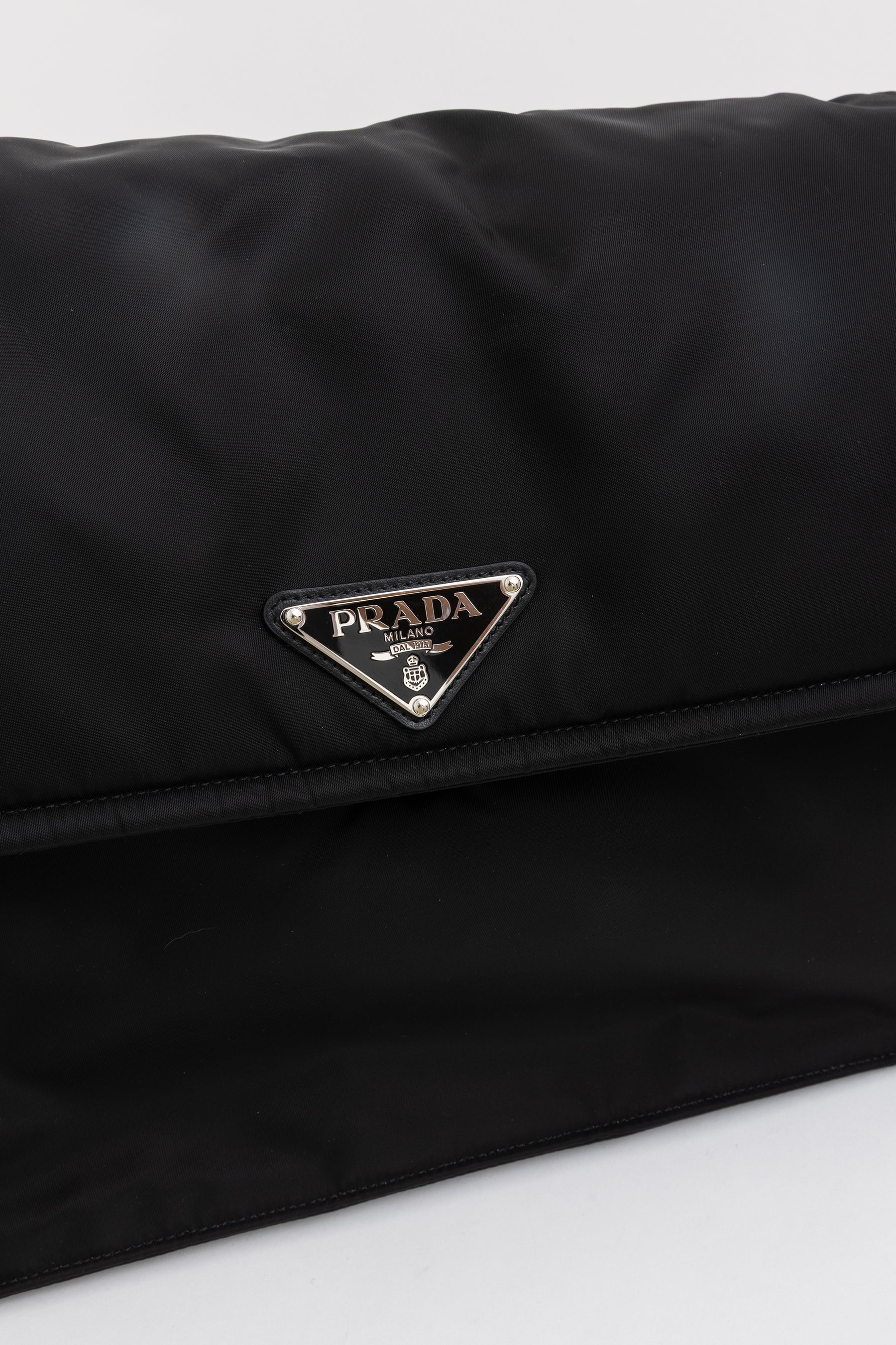 Traveller Large Padded Re-Nylon Shoulder Bag