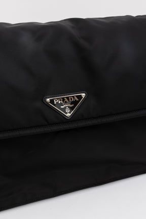 Traveller Large Padded Re-Nylon Shoulder Bag