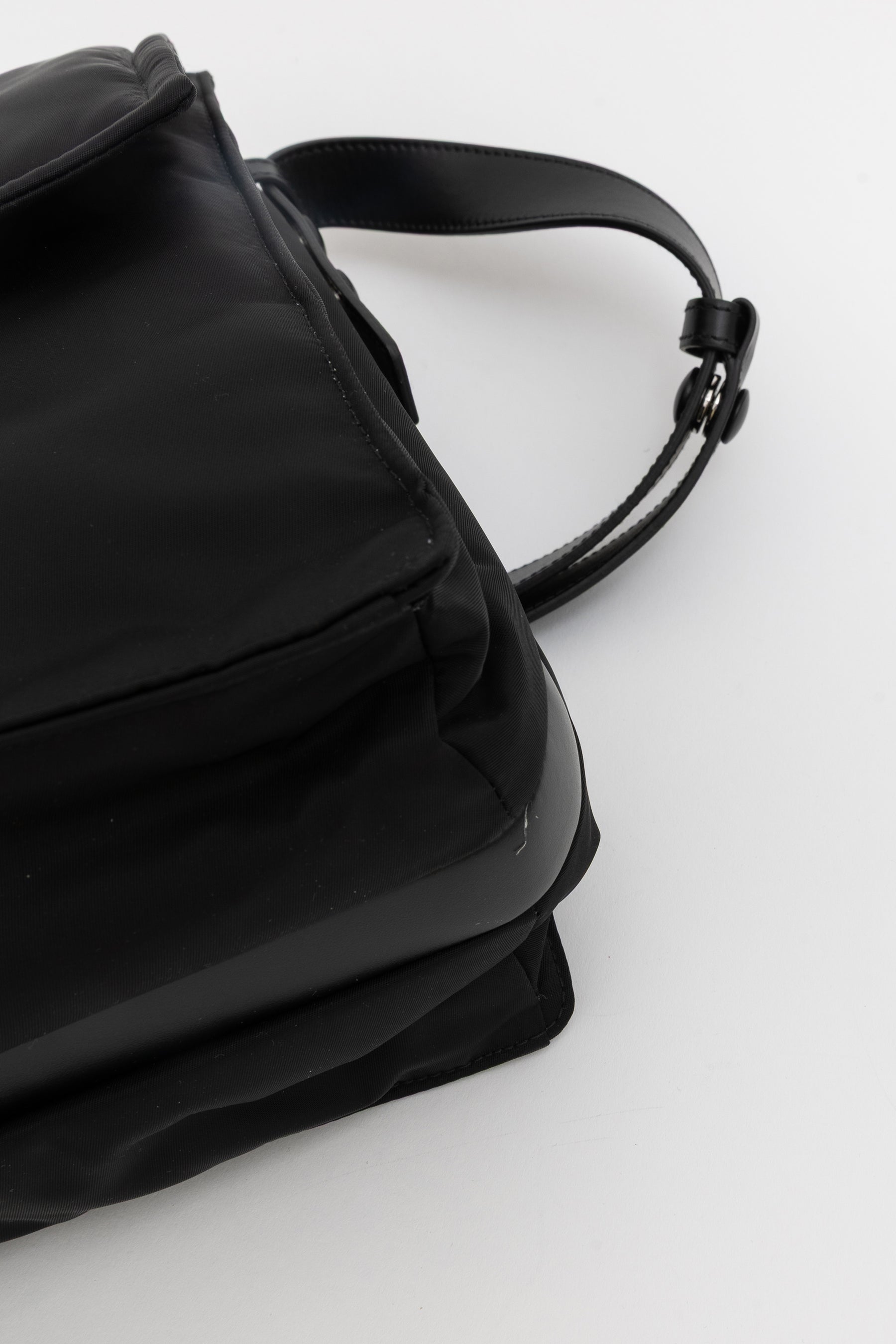 Traveller Large Padded Re-Nylon Shoulder Bag