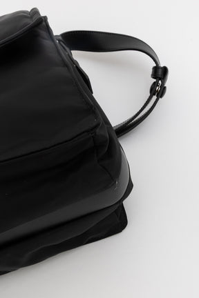 Traveller Large Padded Re-Nylon Shoulder Bag