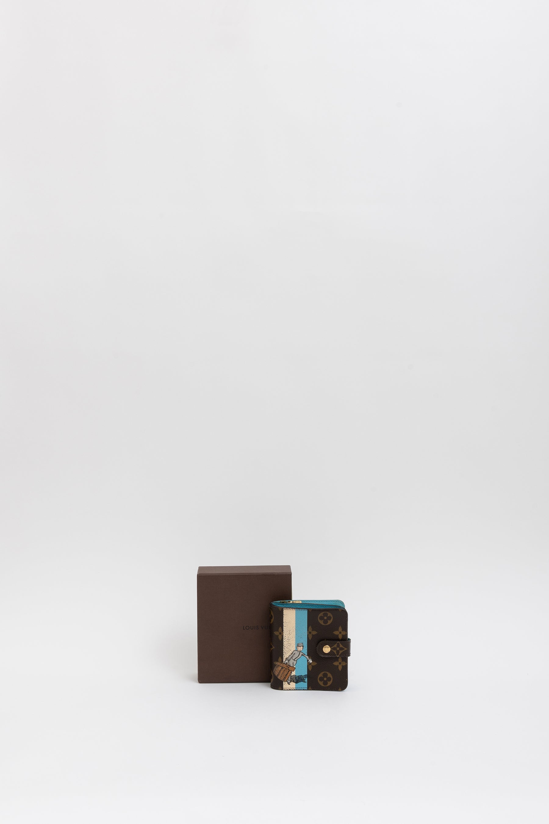 Monogram Groom Compact Zip Wallet
