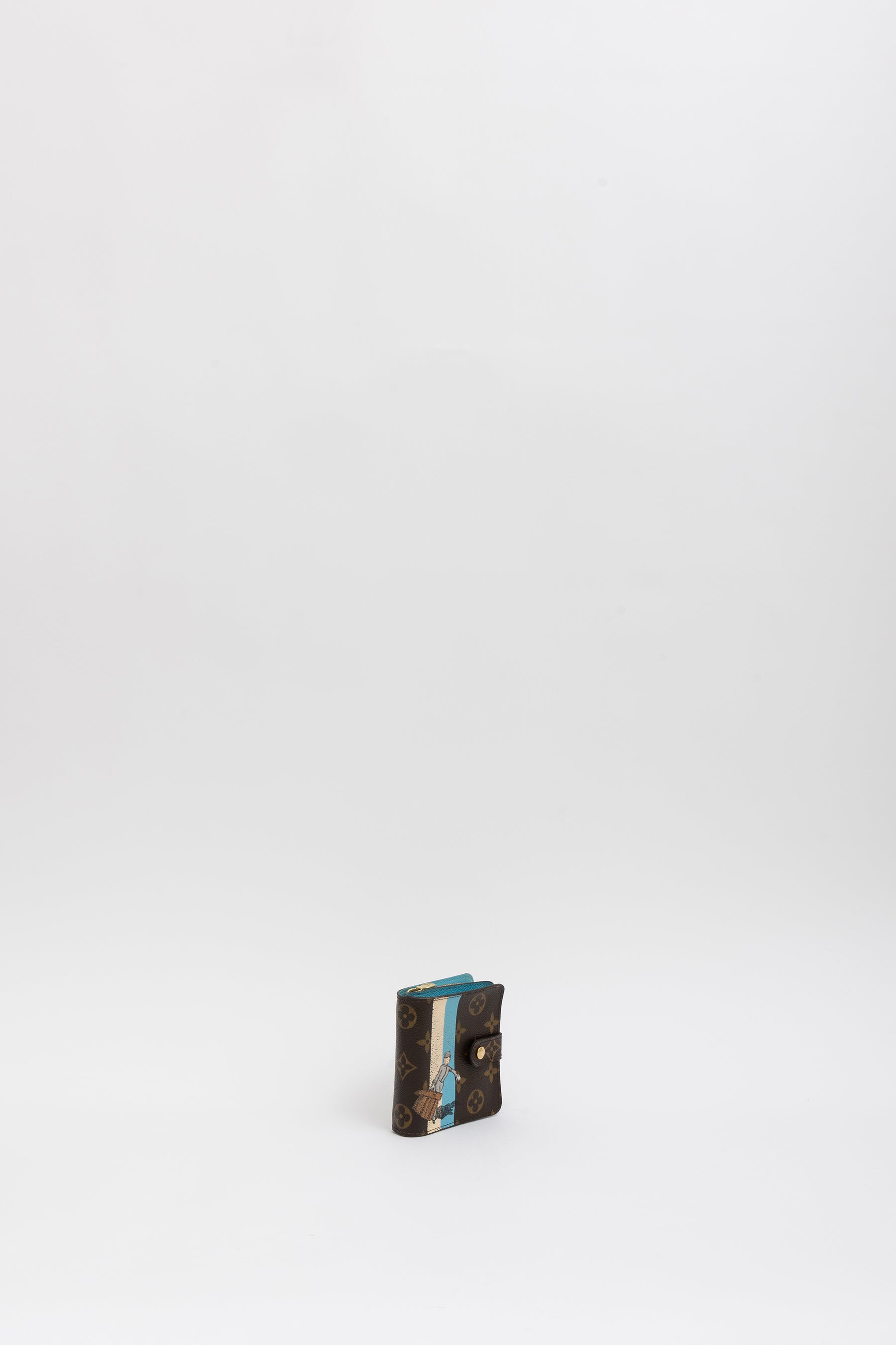 Monogram Groom Compact Zip Wallet