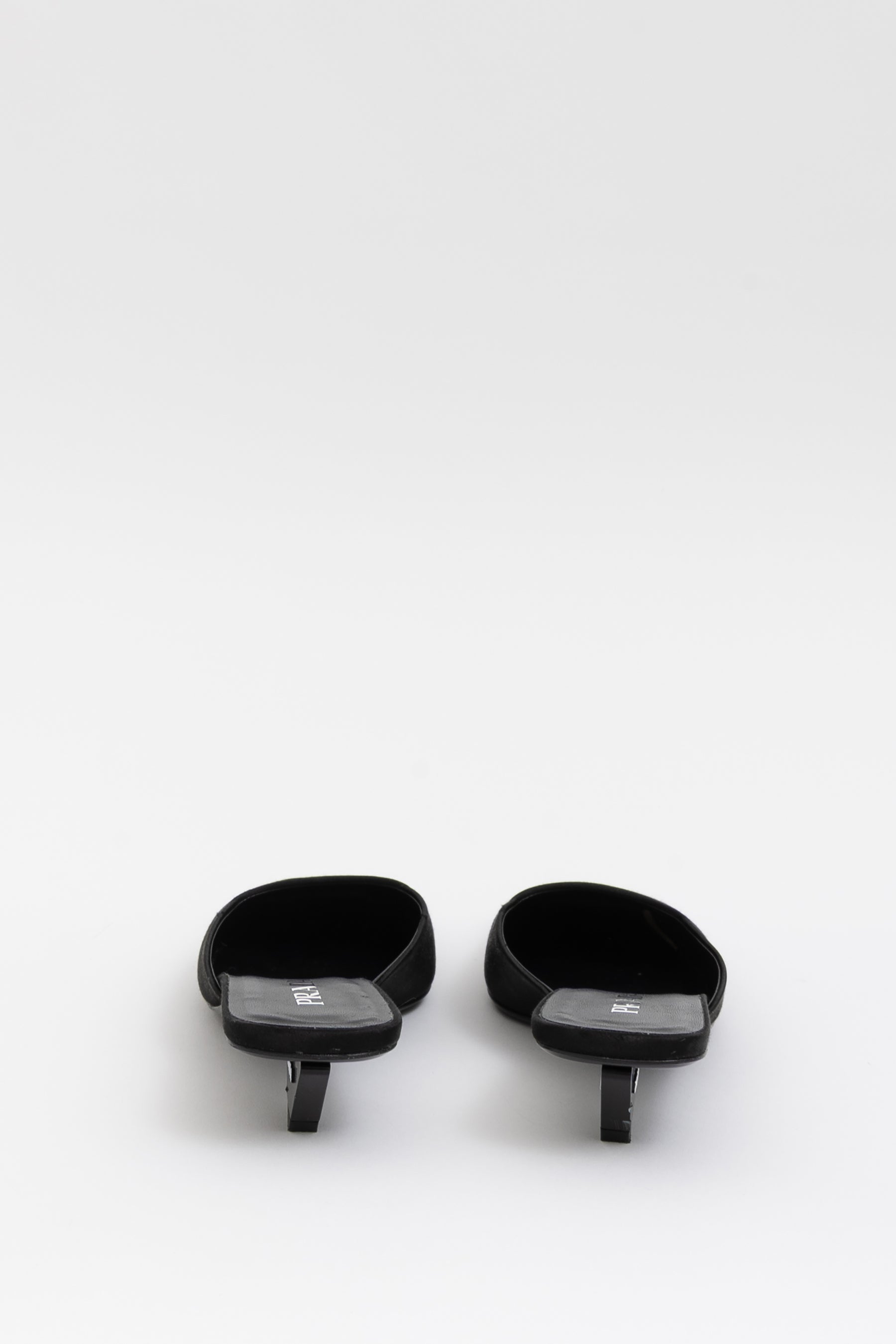 Square-Toe Satin Mules